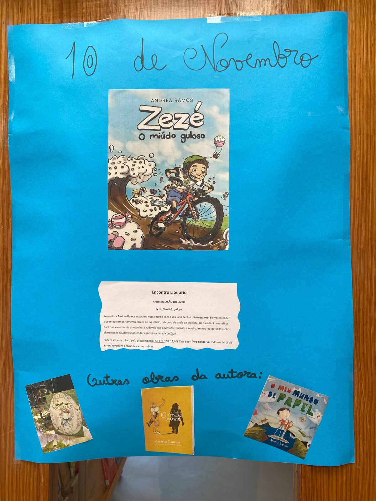 Escola Odivelas, Zezé o miúdo guloso 10 obras de andrea